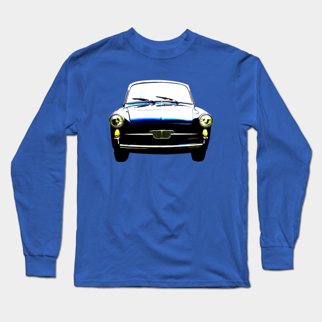 Autobianchi Bianchina 1960s classic car high contrast Long Sleeve T-Shirt by soitwouldseem